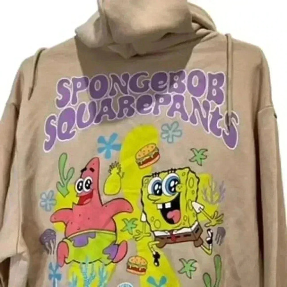 NEW Nickelodeon Sponge Bob Square Pants Hoodie Adult Size Medium NWT‎ - Picture 8 of 9